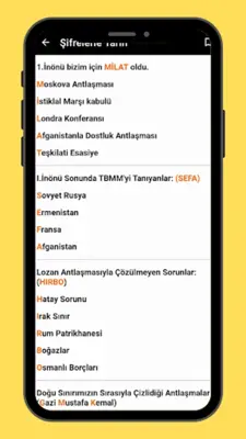 Şifreli TYT-AYT Cep Notları android App screenshot 4